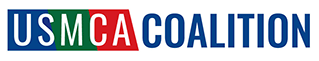 USMCA Coalition wordmark with USMCA letters on blue, green and red blocks.