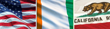 United States, Côte d’Ivoire and California flags displayed side by side.