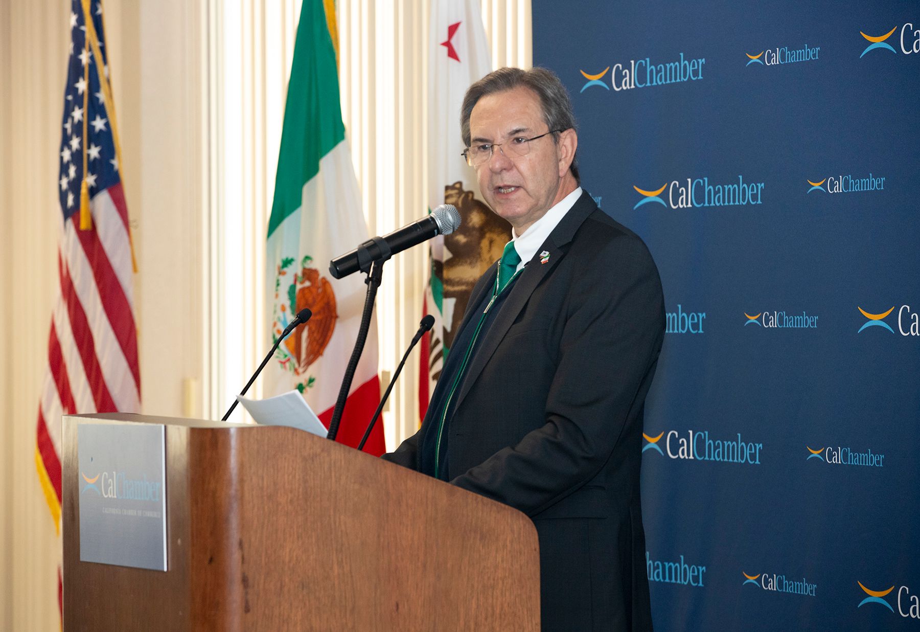 Mexico’s Ambassador to the U.S. Esteban Moctezuma speaks