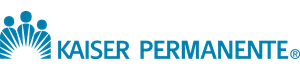 Blue Kaiser Permanente wordmark beside its stylized people emblem.