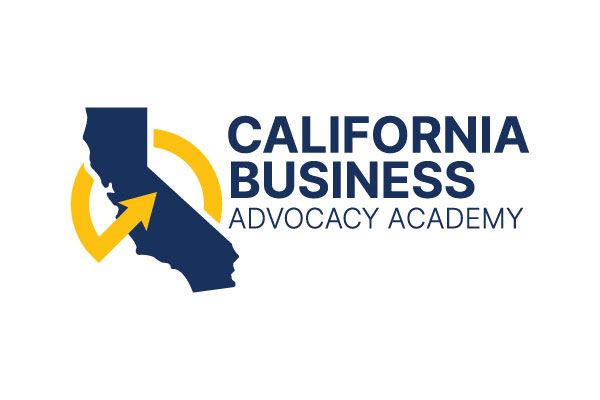California Business Advocacy Academy logo with a navy California silhouette and gold circular arrow.