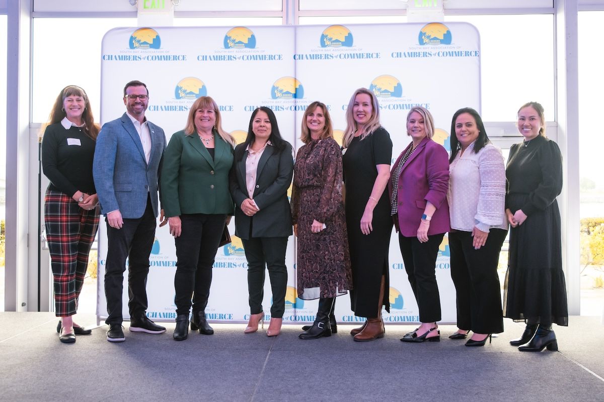 Chamber executives at the South Bay Association of Chambers of Commerce installation