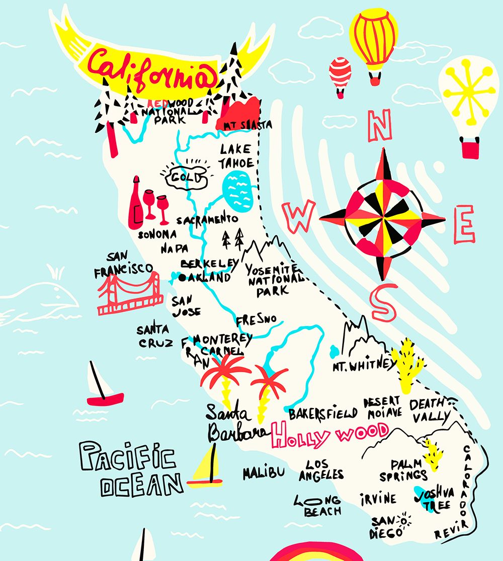 California Map Tourism