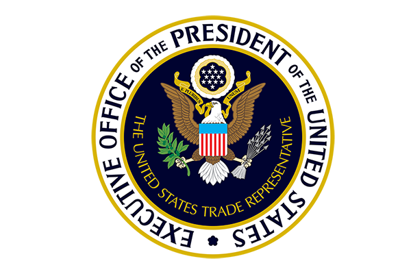 Seal of the United States Trade Representative, Executive Office of the President of the United States.