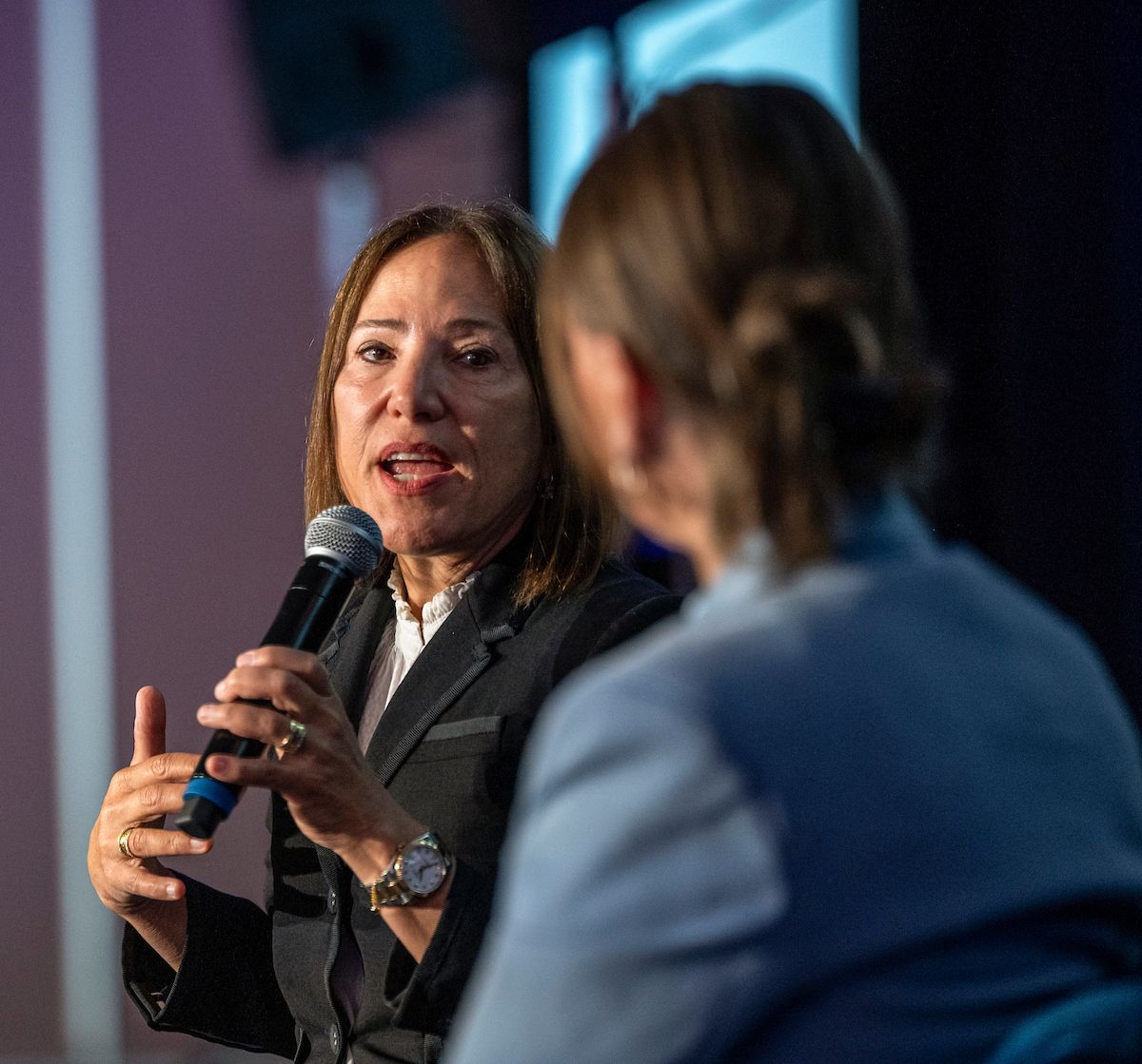 Lieutenant Governor Eleni Kounalakis and Caroline Beteta