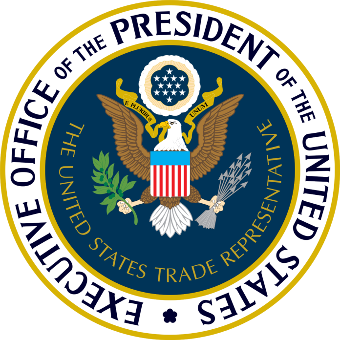United States Trade Representative seal with an eagle and the Executive Office of the President inscription.