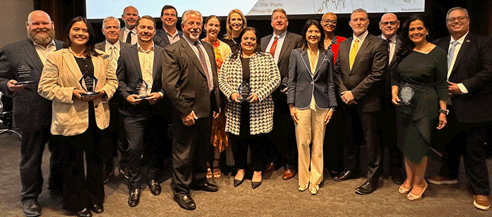 2024 Advocacy Champion Award recipients at the CalChamber Capitol Summit on May 8, 2024.