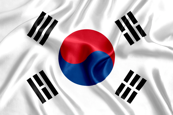 Flag of South Korea.