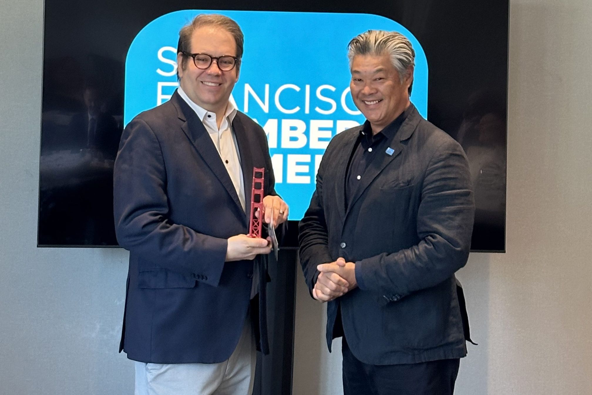 CalChamber EVP and Policy Chief of Staff Ben Golombek (left) and San Francisco Chamber President and CEO Rodney Fong.