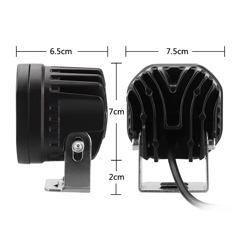 3 Inch 40W LED Sport Light - White Driving & Fog Light for Car, Motorcycle, Truck, ATV, SUV - 2 pieces