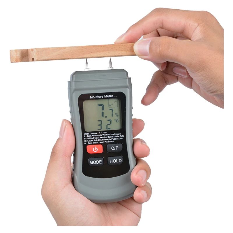 Digital Wood Moisture Meter with Large LCD Display – Accurate Timber, Concrete & Paper Humidity Tester