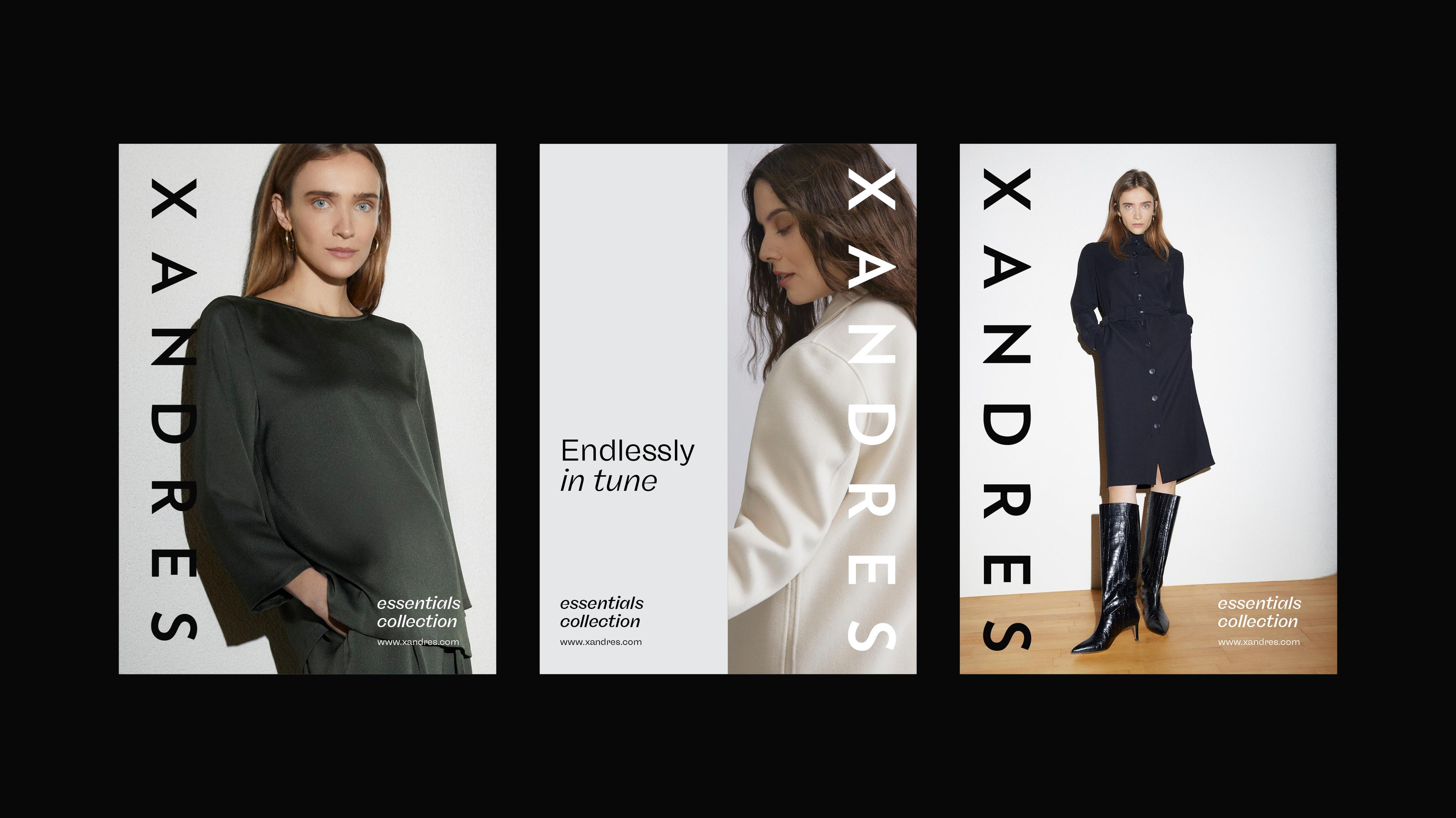 Xandres Belgium branding van de collecties