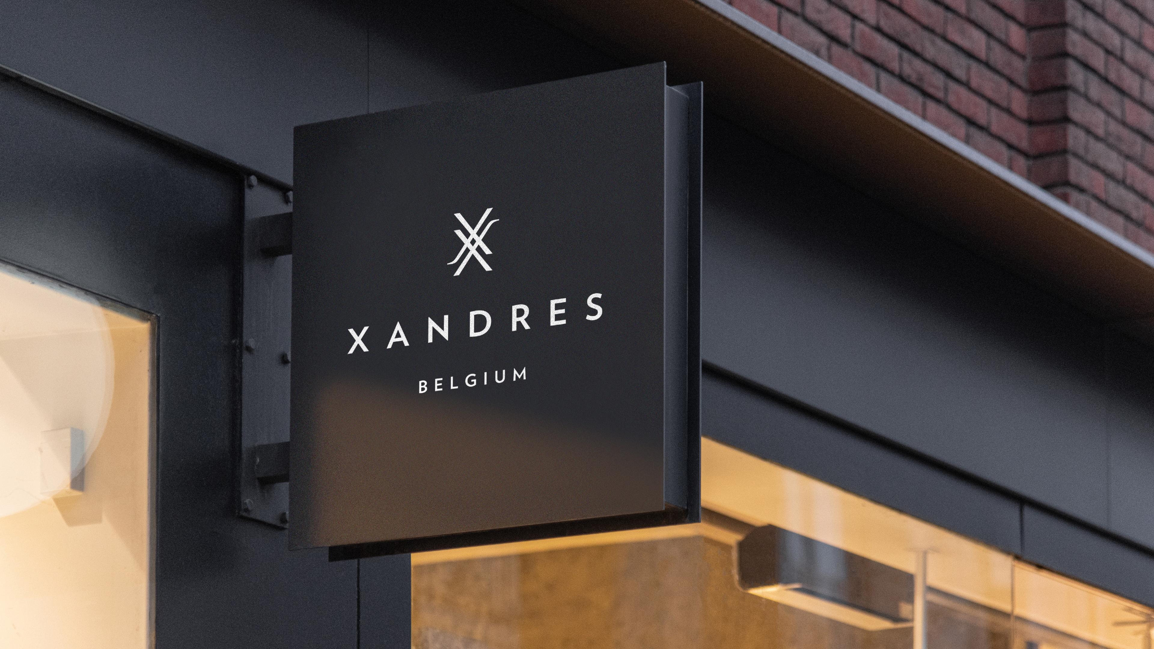 Xandres Belgium branding, logo