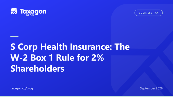 S Corp Health Insurance: The W-2 Box 1 Rule for 2% Shareholders