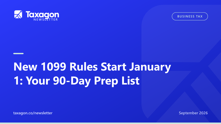 New 1099 Rules Start January 1: Your 90-Day Prep List