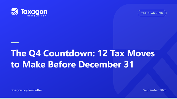 The Q4 Countdown: 12 Tax Moves to Make Before December 31