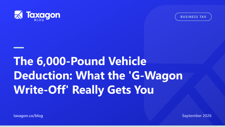 The 6,000-Pound Vehicle Deduction: What the 'G-Wagon Write-Off' Really Gets You
