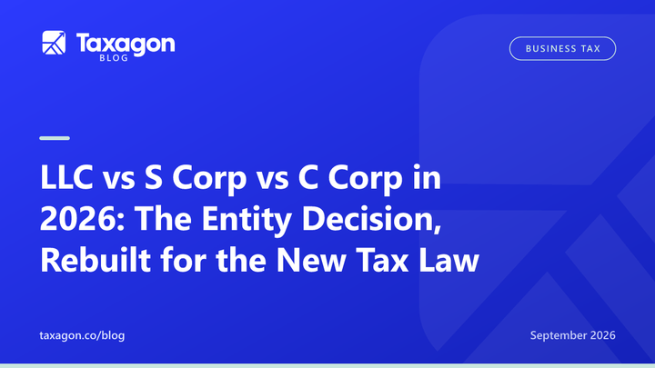 LLC vs S Corp vs C Corp in 2026: The Entity Decision, Rebuilt for the New Tax Law