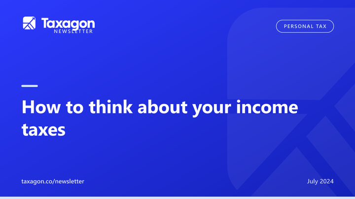 How to think about your income taxes