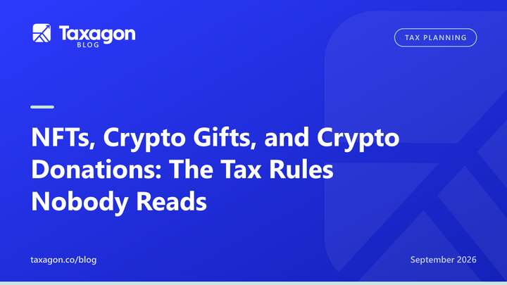 NFTs, Crypto Gifts, and Crypto Donations: The Tax Rules Nobody Reads