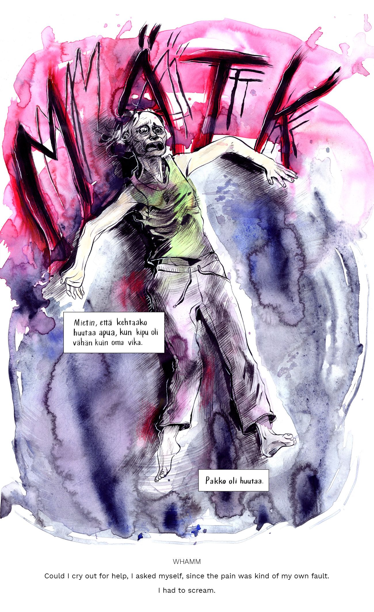 Sarjakuva syömishäiriön ja masennuksen tuskasta, itsemurhasta ja elämästä. A webcomic about the pain of eating disorders and depression, suicide and life itself.
