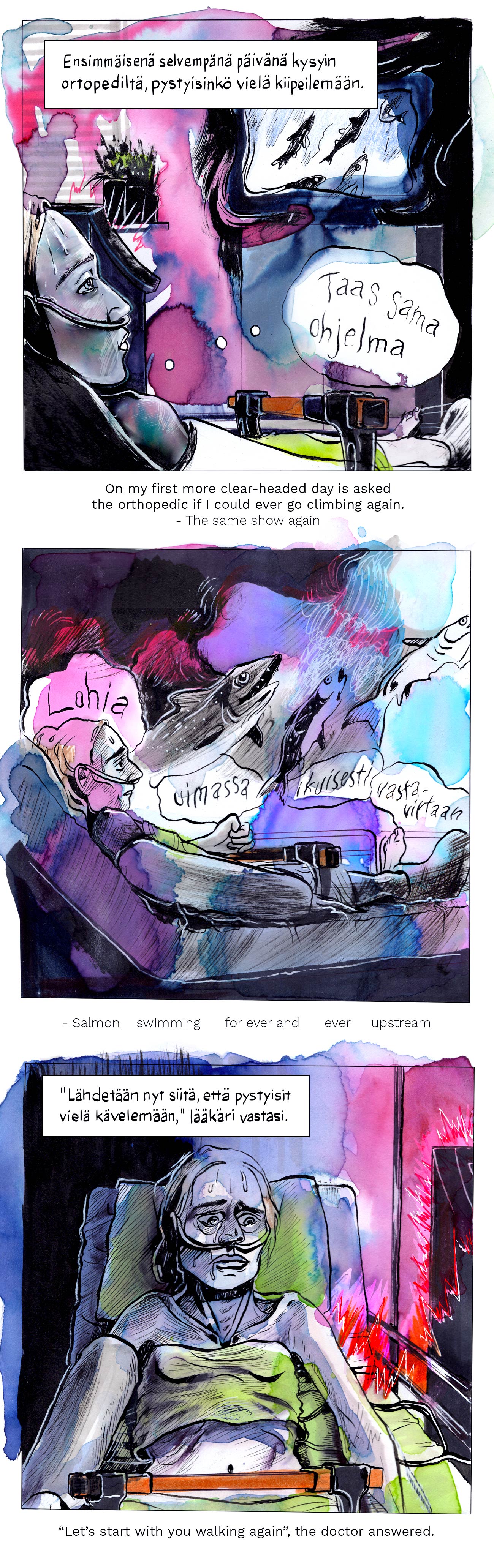 Sarjakuva syömishäiriön ja masennuksen tuskasta, itsemurhasta ja elämästä. A webcomic about the pain of eating disorders and depression, suicide and life itself.