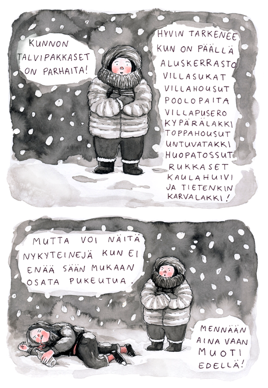 talvivarustelua