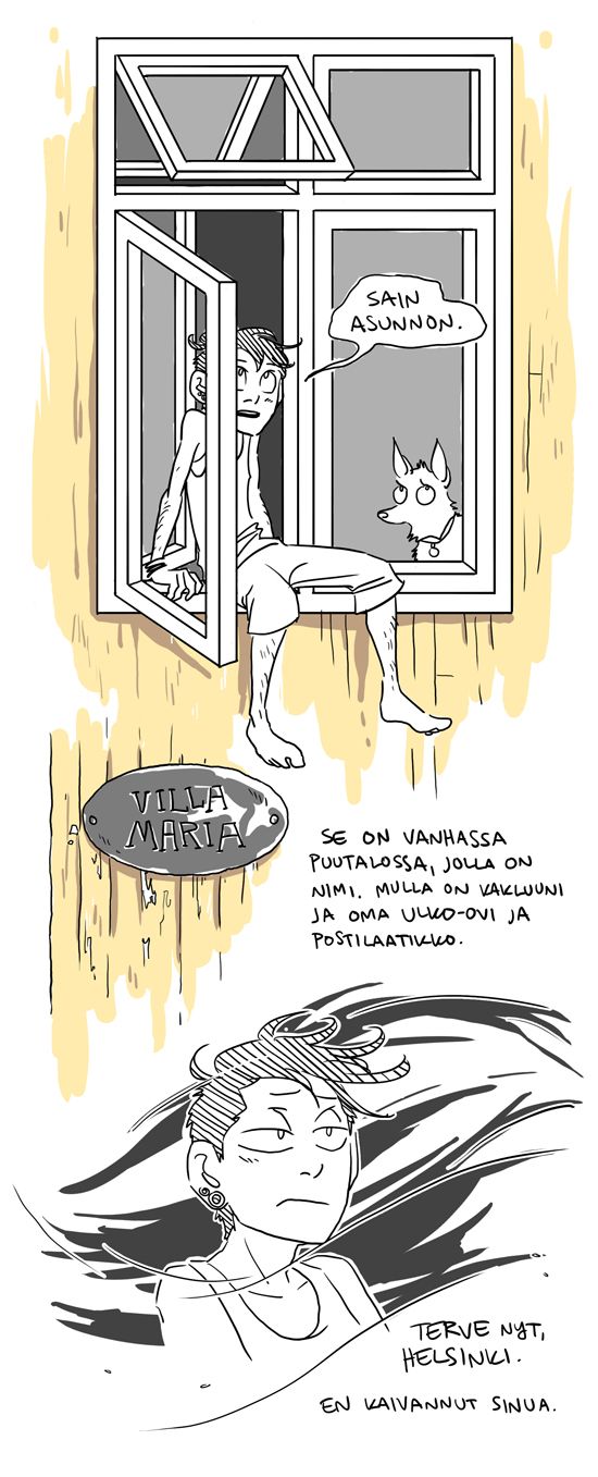 en kaipaa tänne koskaan