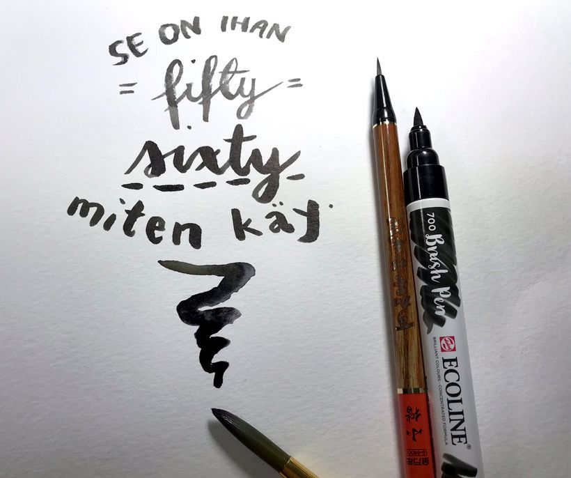 sivellinkyna27 ecoline brush pen