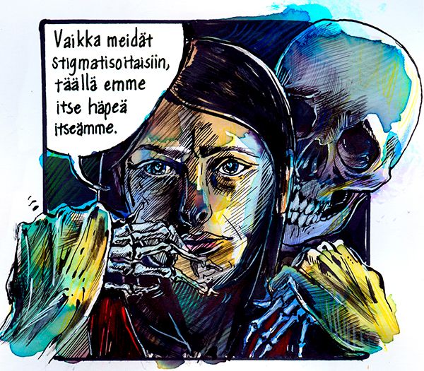 viivi rintanen sarjakuvablogi sarjakuva mielenterveys hulluus