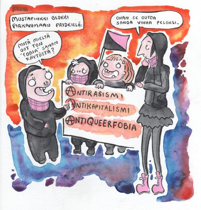 mustapinkki blokki 1