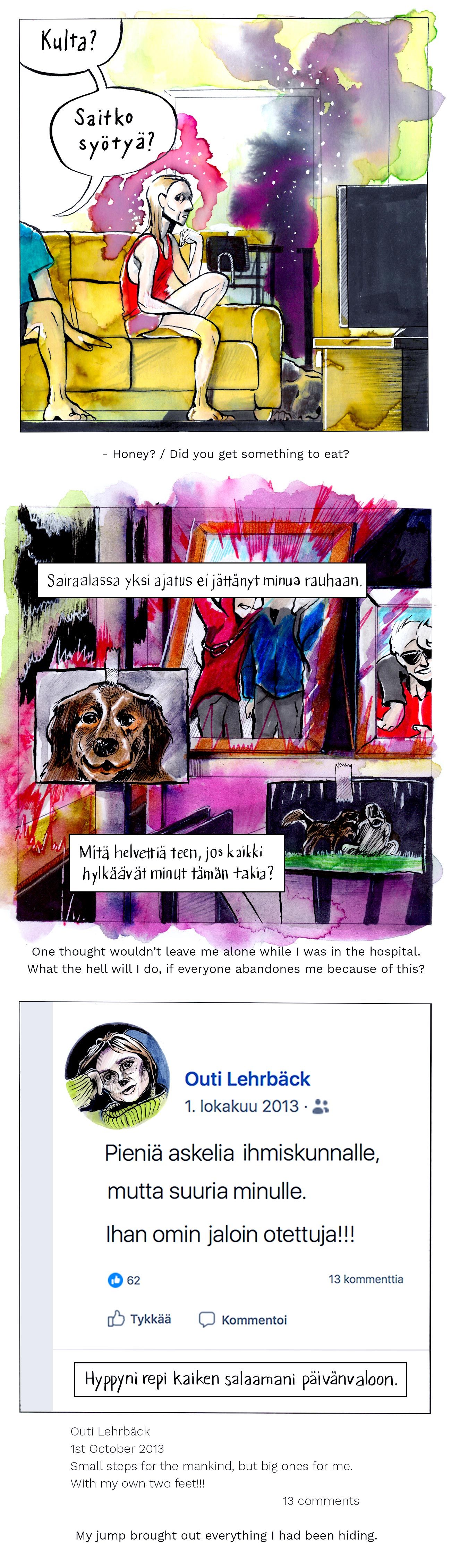 Sarjakuva syömishäiriön ja masennuksen tuskasta, itsemurhasta ja elämästä. A webcomic about the pain of eating disorders and depression, suicide and life itself.