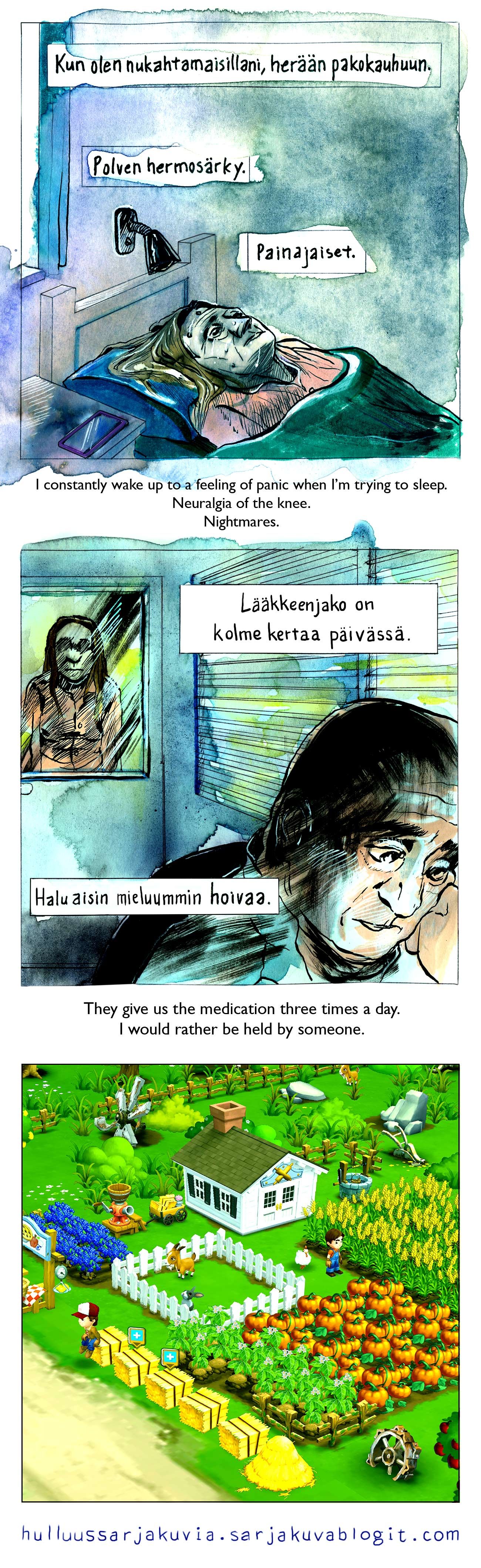 Kadoksissa/A lost mind /Hulluussarjakuvia 2017
