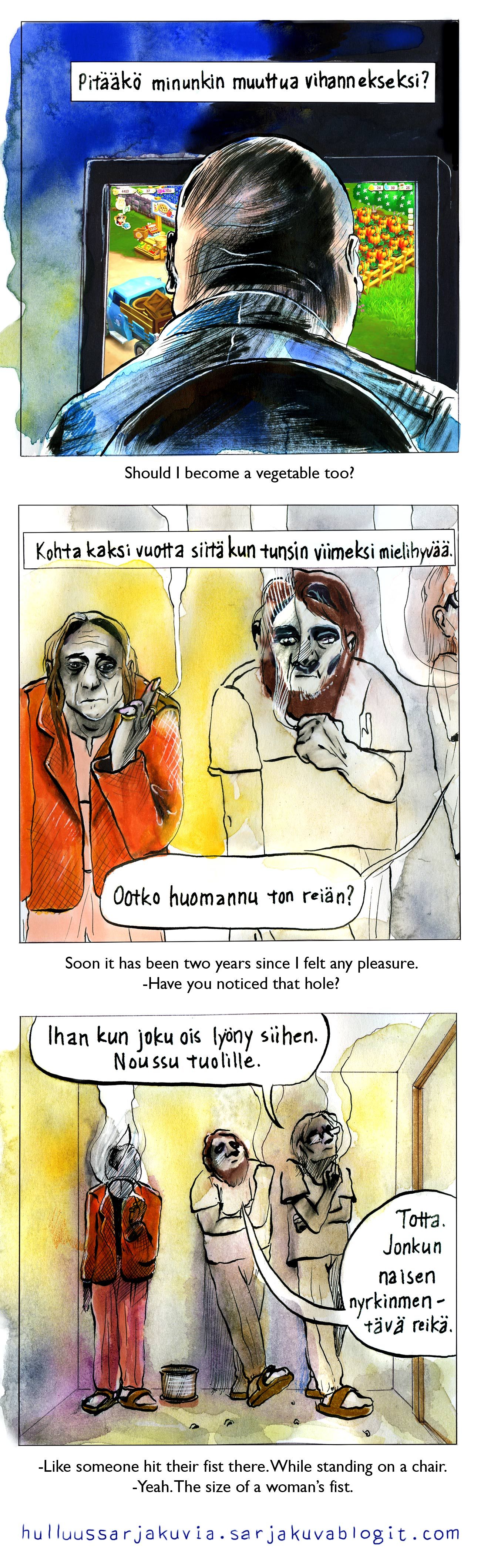 Kadoksissa/A lost mind /Hulluussarjakuvia 2017