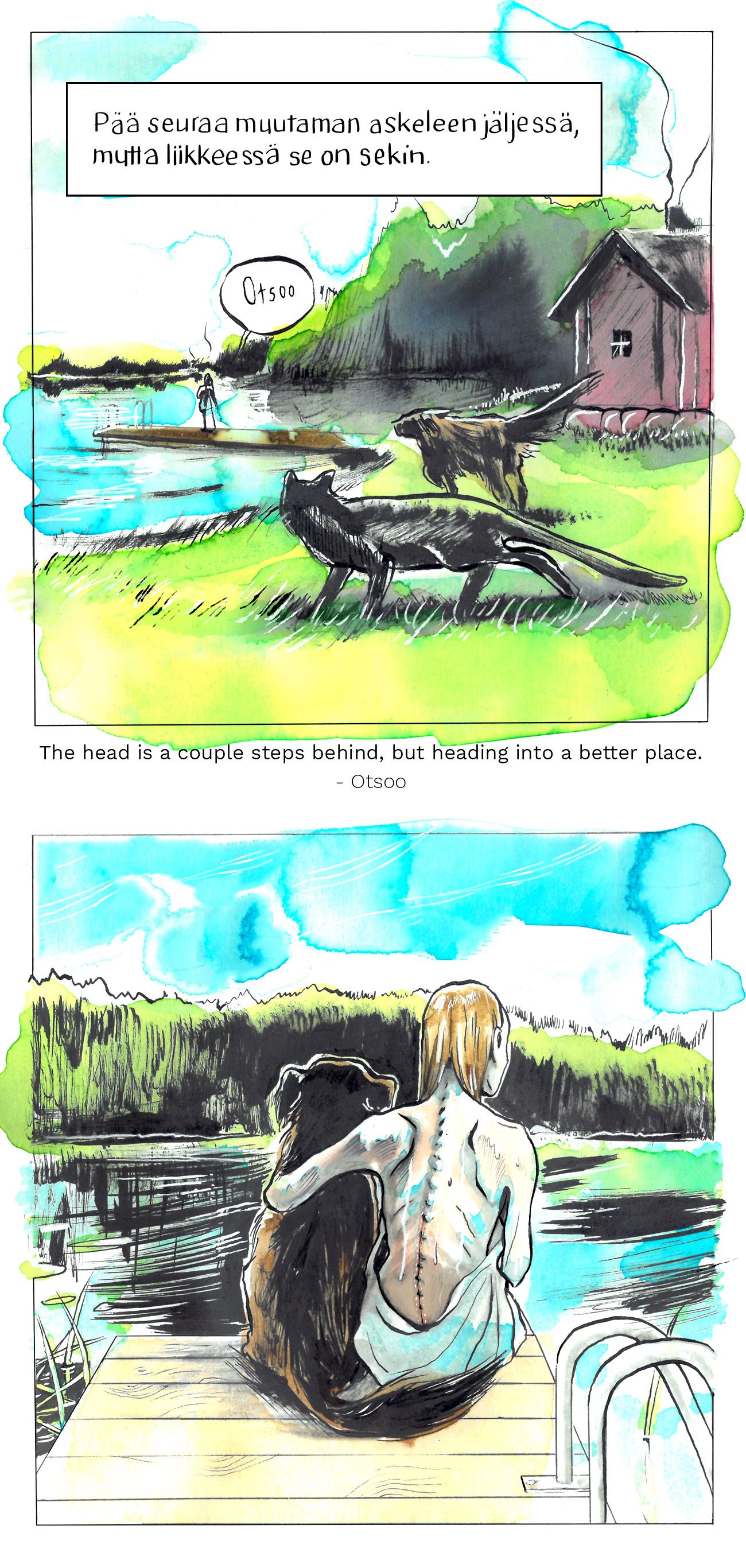 Sarjakuva syömishäiriön ja masennuksen tuskasta, itsemurhasta ja elämästä. A webcomic about the pain of eating disorders and depression, suicide and life itself.