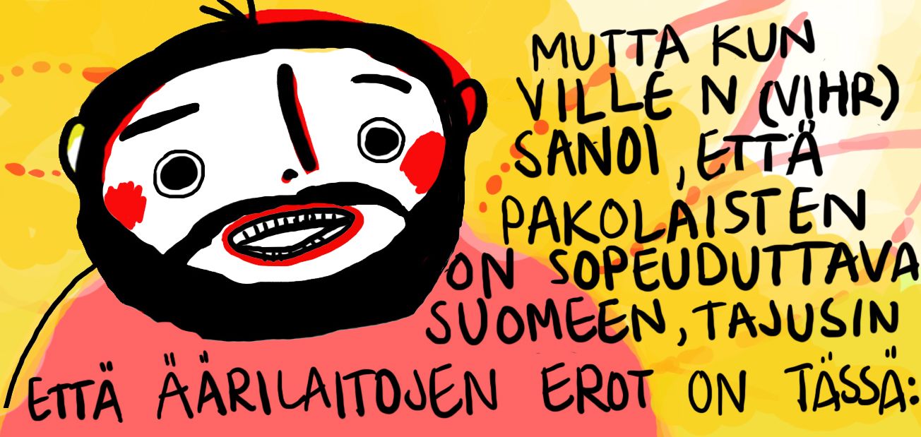 äärilaitojen erot on
