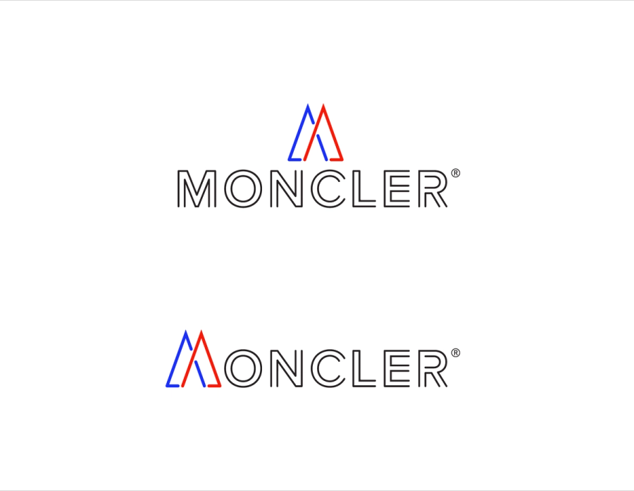 moncler logo on white