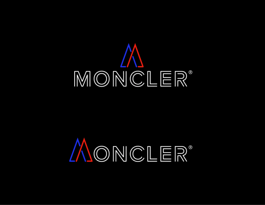 moncler logo on black