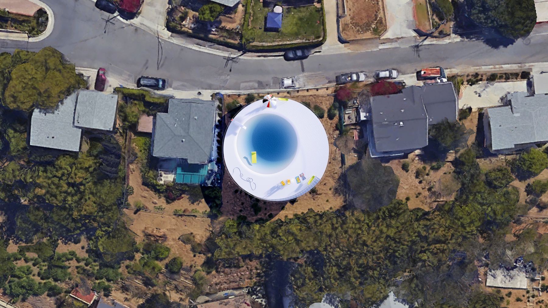 LA POOL GOOGLE EARTH