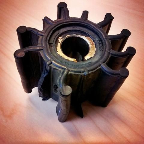 Broken flexible impeller