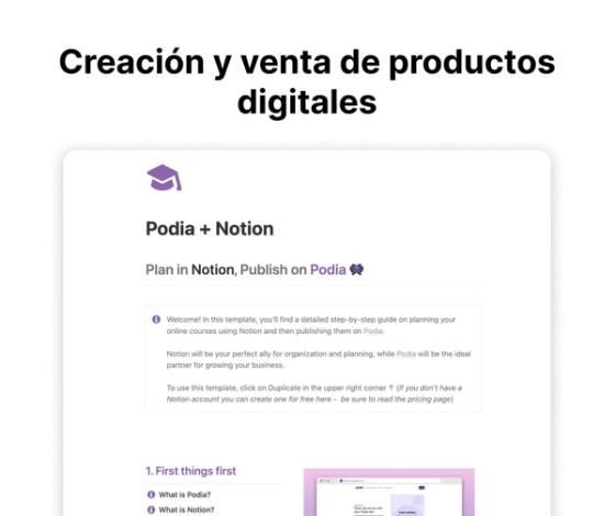 Crea un producto digital con Notion