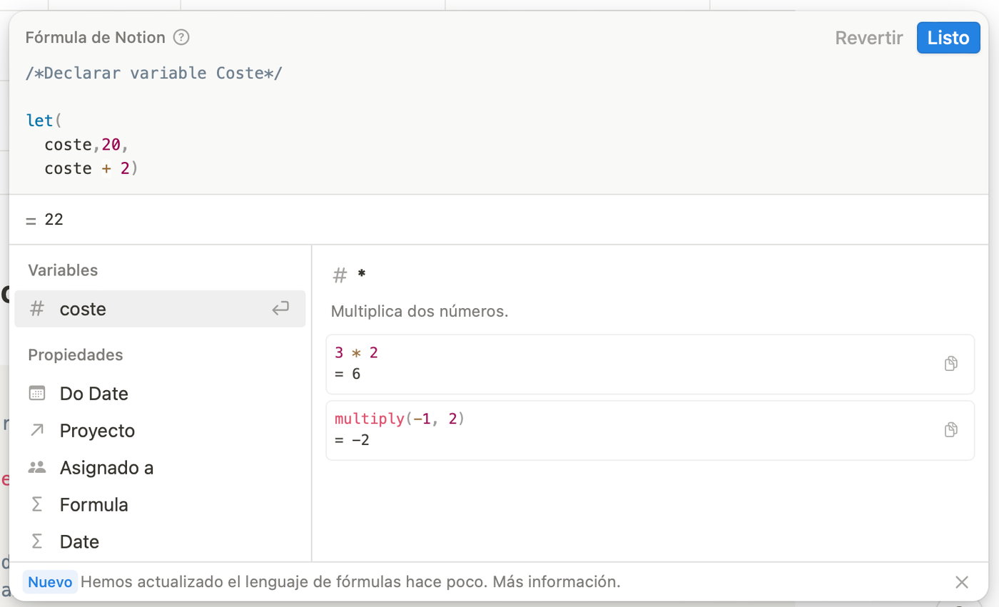 Ejemplo de variable con let()