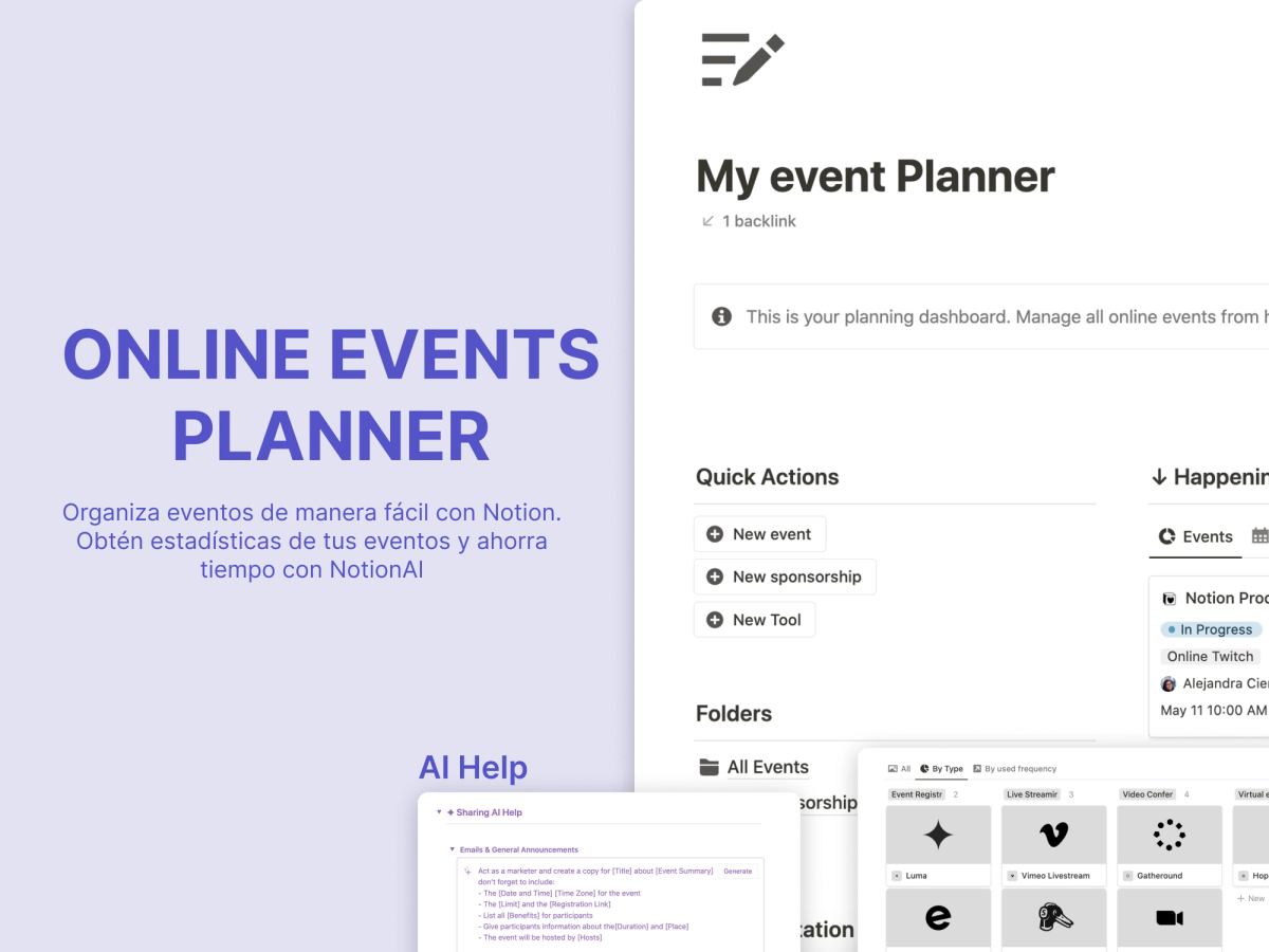 Online Events Planner