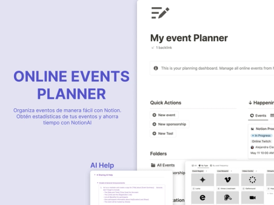 Online Events Planner