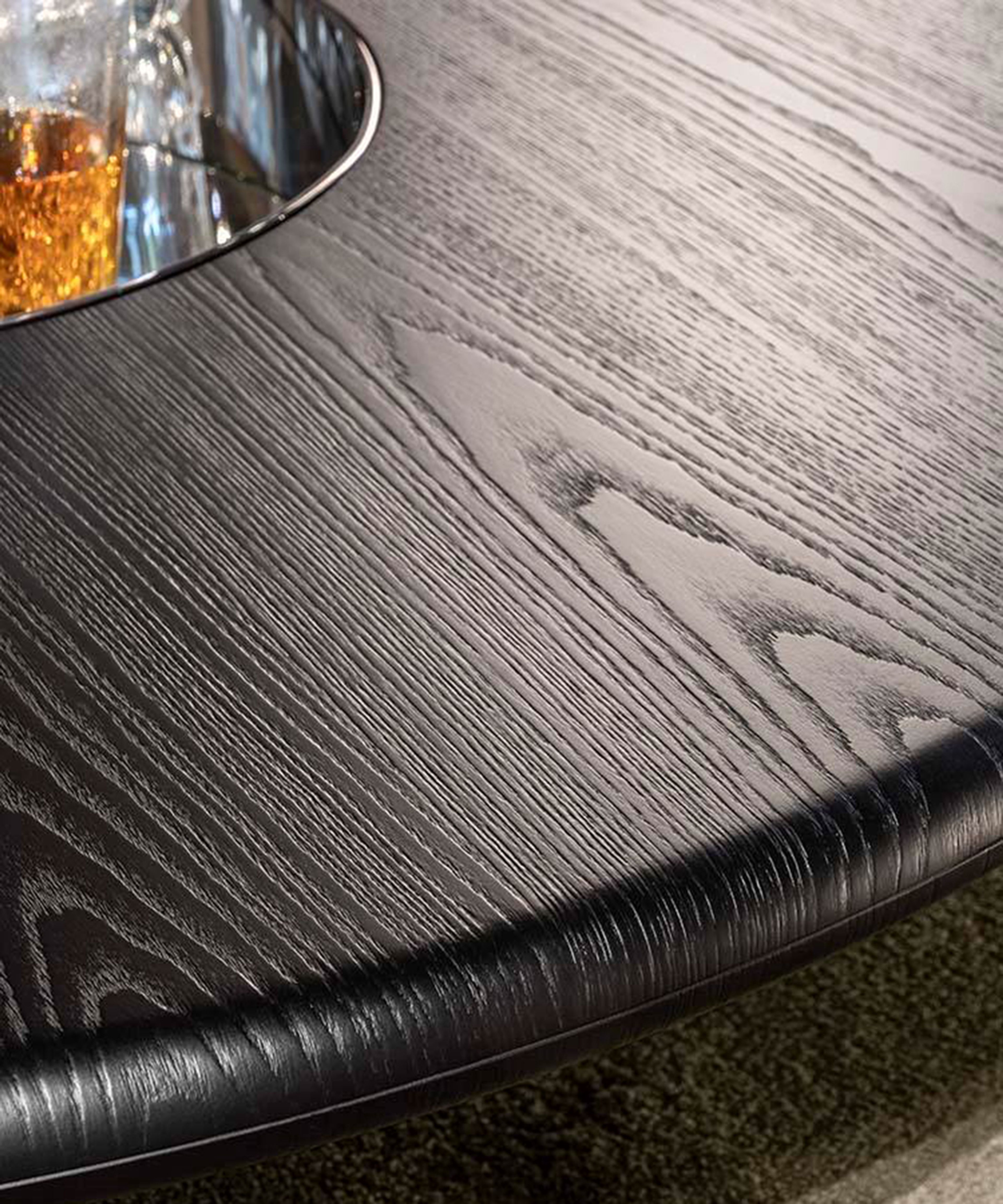 Table basse ronde Minotti.