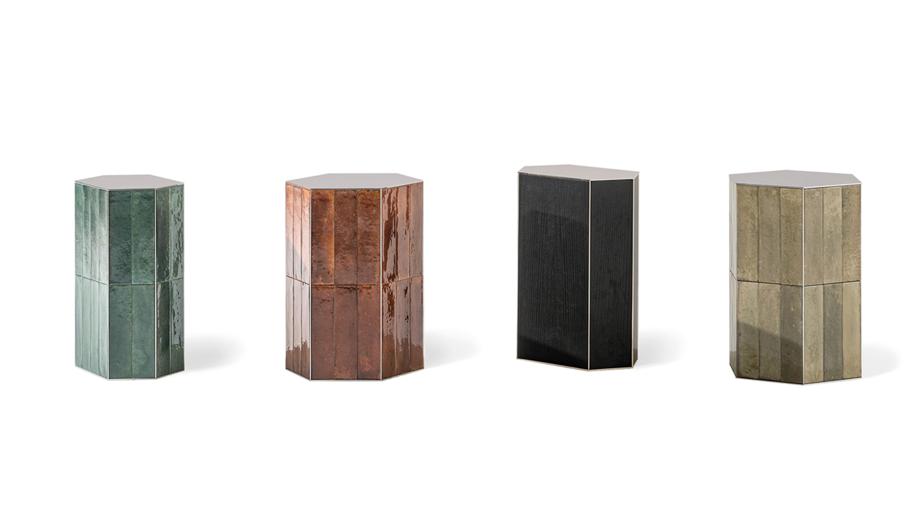 A compact ceramic outdoor table from the Minotti`s Andrée family.