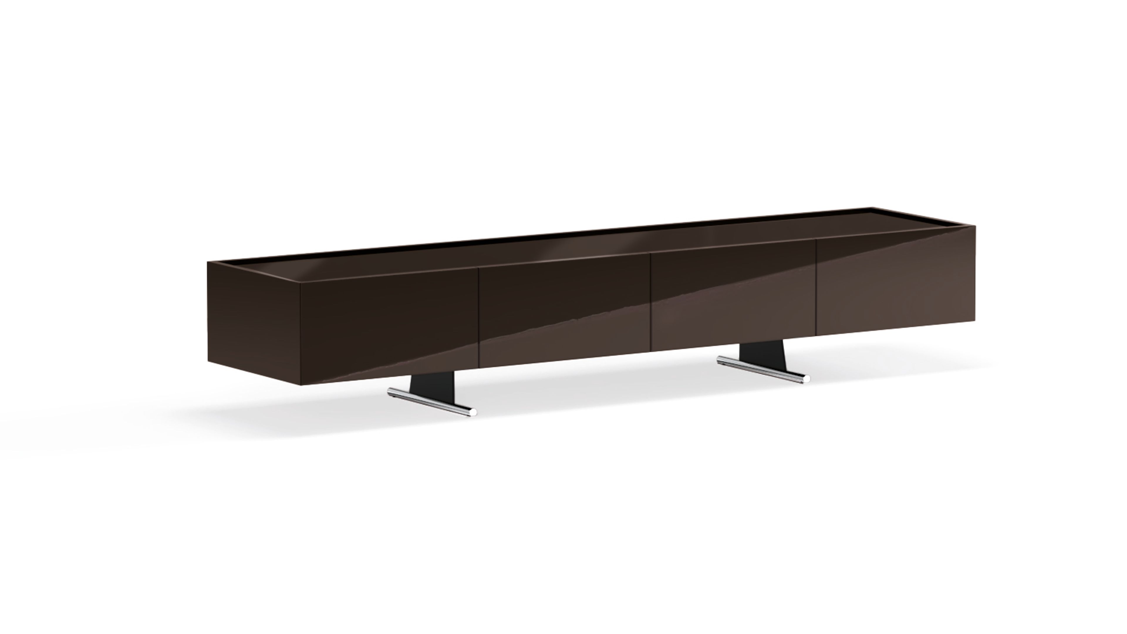 Buffet géométrique et réfléchissant de Minotti.