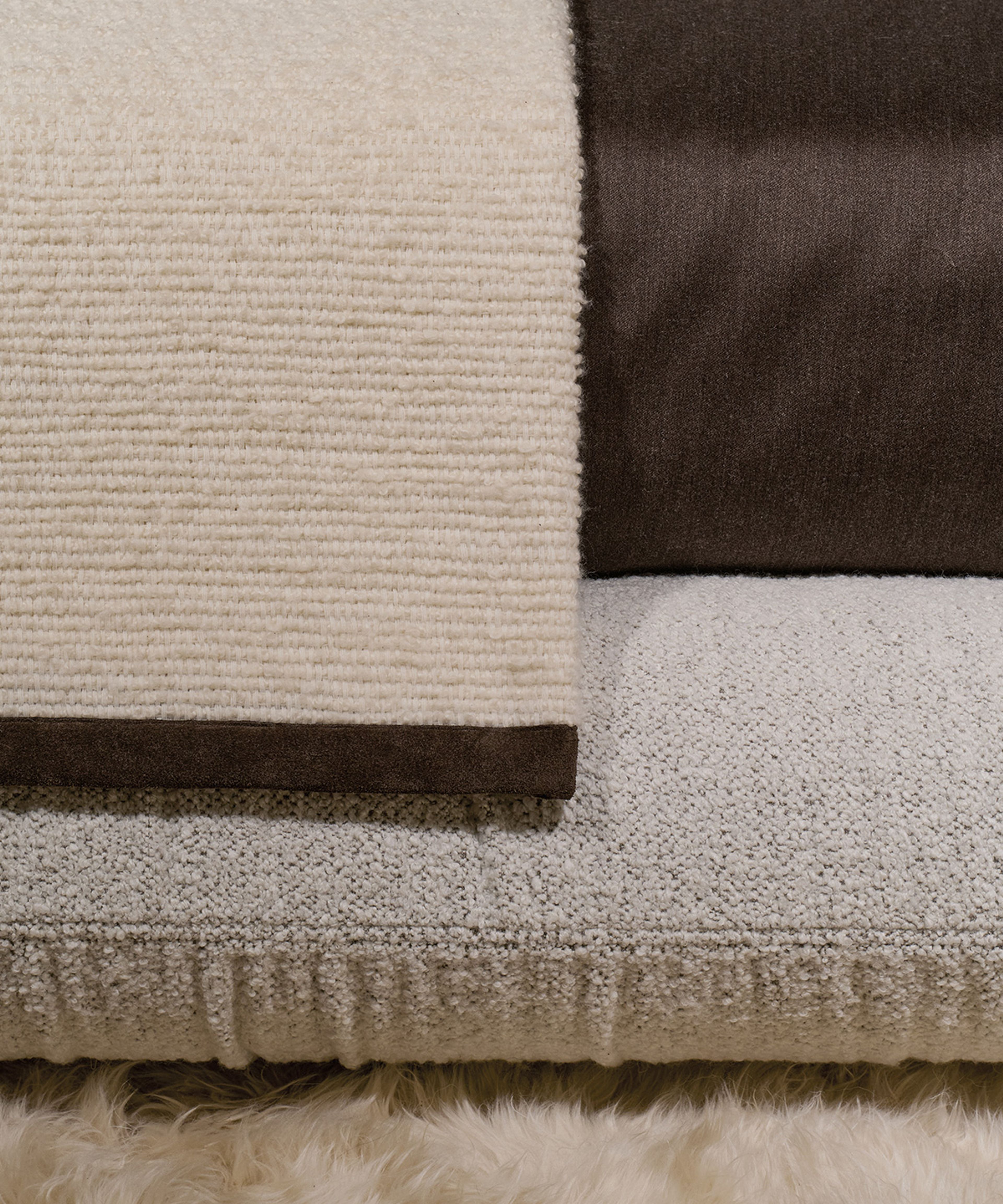 The Libra bedspread, Handcrafted in wool-blend satin.