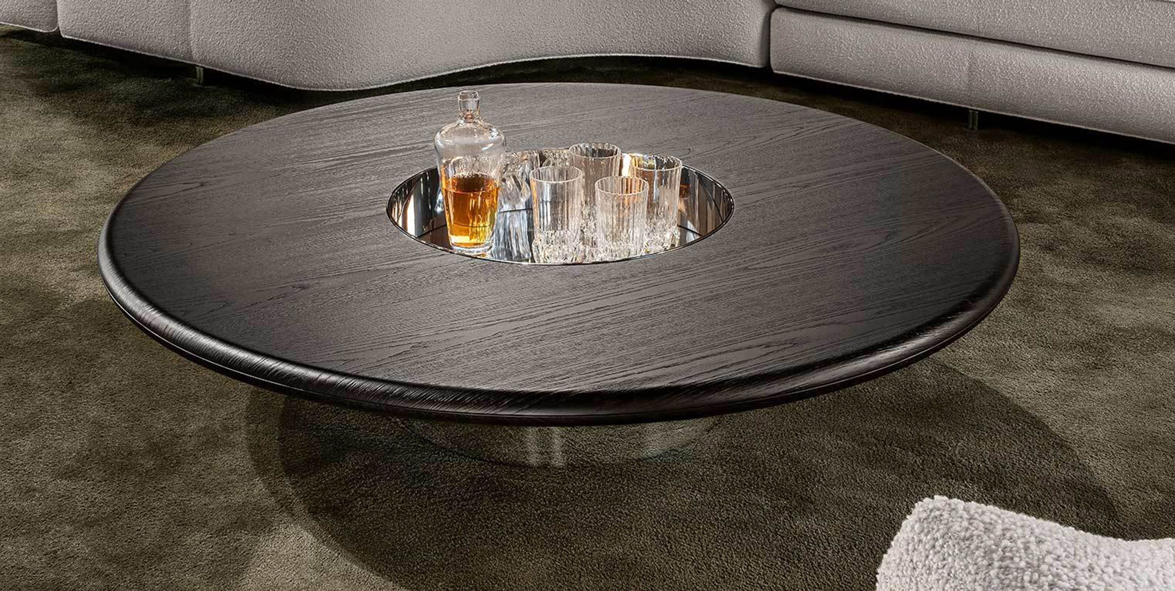Table basse ronde Minotti.