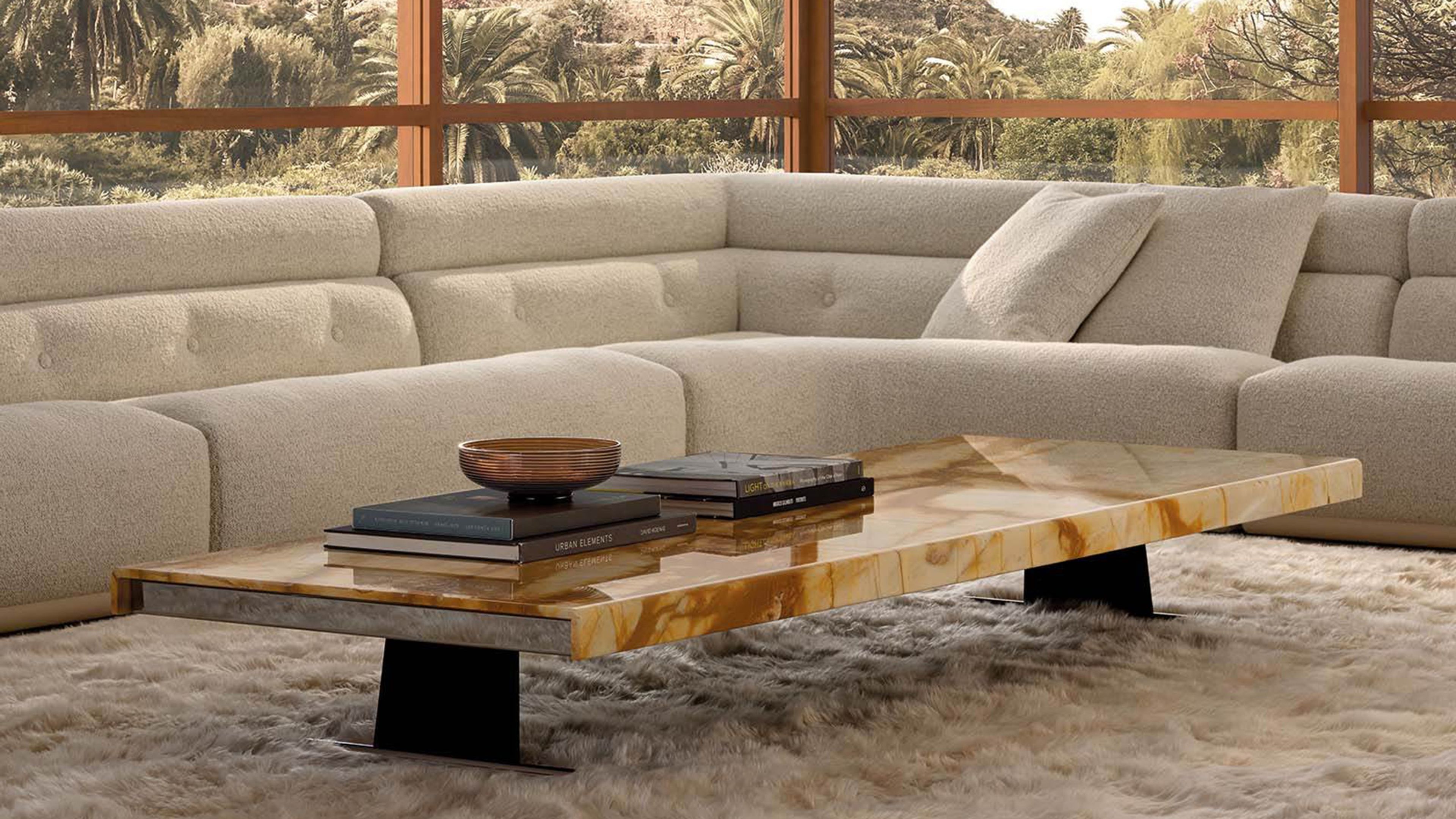 Table basse Minotti style années 70.